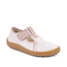 KAPCIE FRODDO BAREFOOT CANVAS T-BAR PINK SHINE