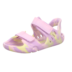 SANDALS BAREFOOT SUPERFIT SPLASH-S LILA/GELB 1-000991-8500