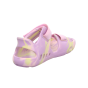 SANDALS BAREFOOT SUPERFIT SPLASH-S LILA/GELB 1-000991-8500