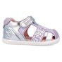 SANDALS BAREFOOT BIOMECANICS FIRST STEPS 262161-B879 PLATA Y LILA