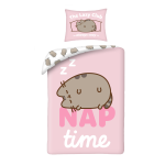 POŚCIEL MIKROFIBRA 140 X 200 CM PUSHEEN THE CAT PUS-2283BL