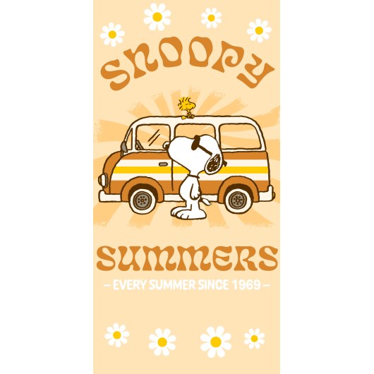 RĘCZNIK KĄPIELOWY PLAŻOWY 70 X 140 CM SNOOPY SNO241044-R