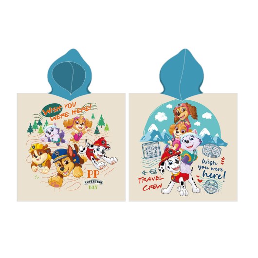 BATH TOWEL PONCHO 55 X 110 CM PAW PATROL PAW244066-PONCHO