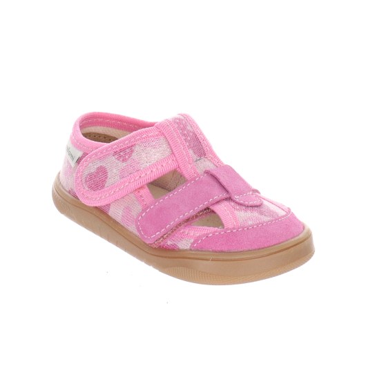 PANTOFLE KAPCIE BAREFOOT MILAMI PINK HEARTS