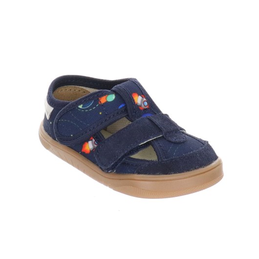 SLIPPERS BAREFOOT MILAMI BLUE SPACE ROCKET