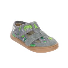 SLIPPERS BAREFOOT MILAMI GREY DINO