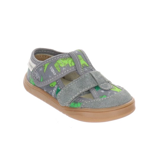 SLIPPERS BAREFOOT MILAMI GREY DINO