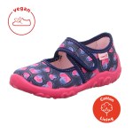 PANTOFLE TEKSTYLNE KAPCIE SUPERFIT BONNY BLAU/PINK 0-800283-8800