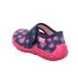 PANTOFLE TEKSTYLNE KAPCIE SUPERFIT BONNY BLAU/PINK 0-800283-8800