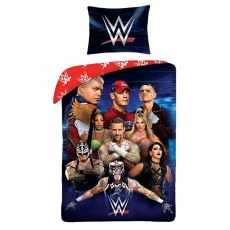 SINGLE DUVET SET POLYESTER 140 X 200 CM WWE WRESTLING SUPER STARS WWE-4157BL