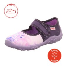 PANTOFLE TEKSTYLNE KAPCIE SUPERFIT BONNY LILA 1-000281-8540