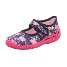 PANTOFLE TEKSTYLNE KAPCIE SUPERFIT BELINDA BLAU 1-800288-8100