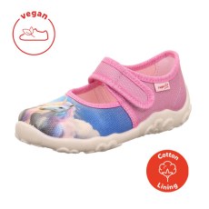 PANTOFLE TEKSTYLNE KAPCIE SUPERFIT BONNY ROSA/MEHRFARBIG 1-000281-5560