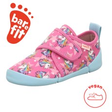 PANTOFLE TEKSTYLNE KAPCIE BAREFOOT SUPERFIT VENTI PINK/MEHRFARBIG 1-006700-5520