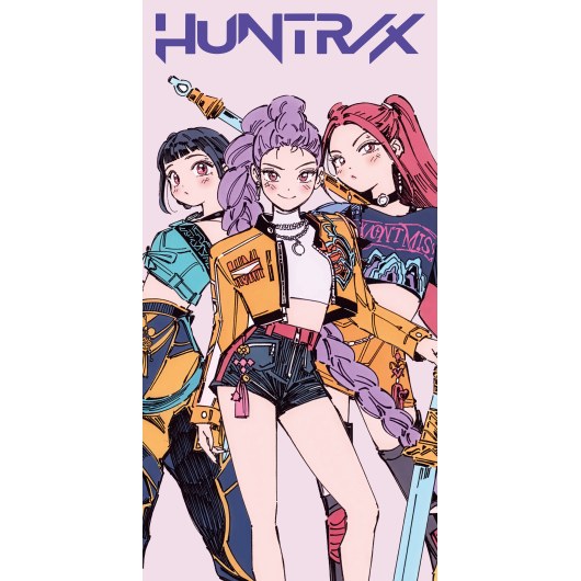 RĘCZNIK KĄPIELOWY PLAŻOWY 70 X 140 CM K-POP DEMON HUNTERS TOYB5U3KPO-T