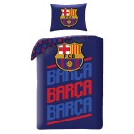 POŚCIEL BAWEŁNIANA 160 X 200 CM FC BARCELONA FCB-4515BL
